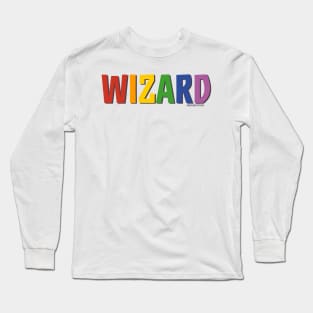 Wizard Pride Shirt (Rainbow) Long Sleeve T-Shirt